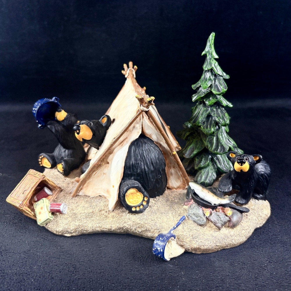 Vintage‎ Bearfoots CAMP RUNAMUCK by Jeff Fleming Numbered Big Sky Carvers Bears